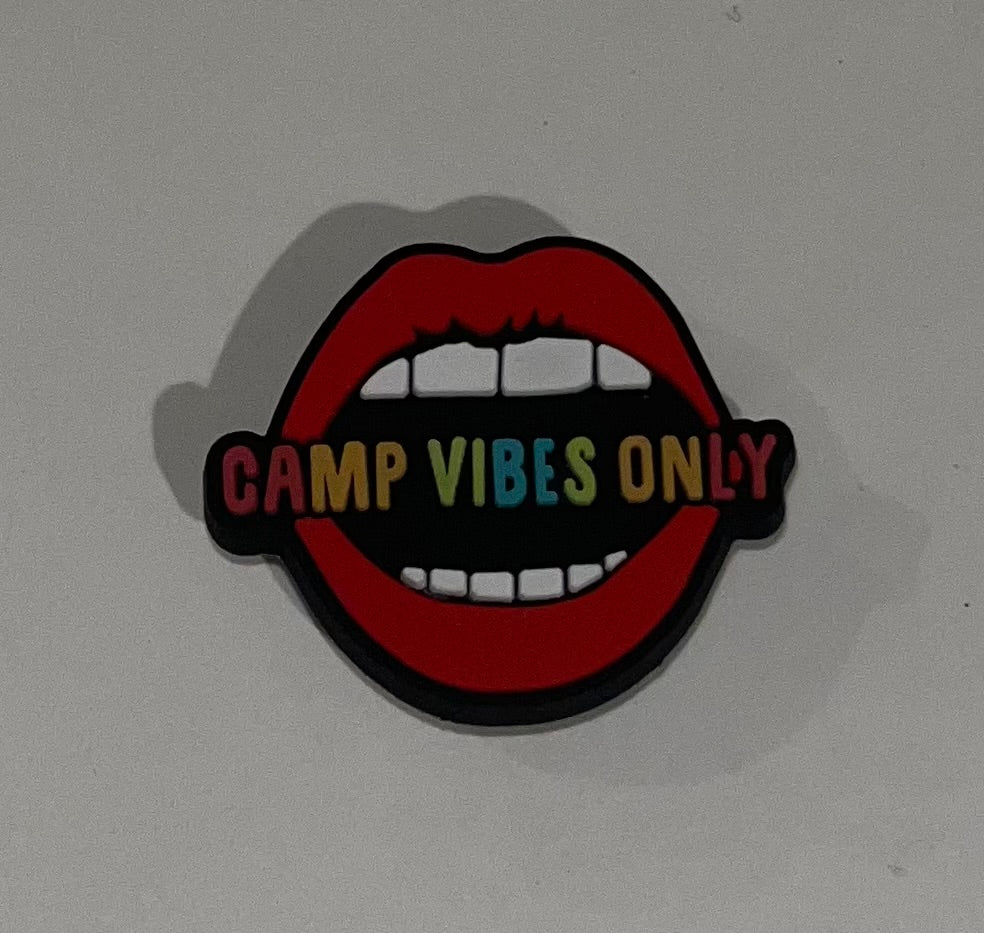 Lips Camp Vibes Only Jibbitz/Croc Charm