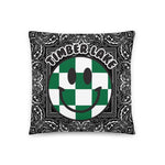 Checker Smiley Bandana Pillow