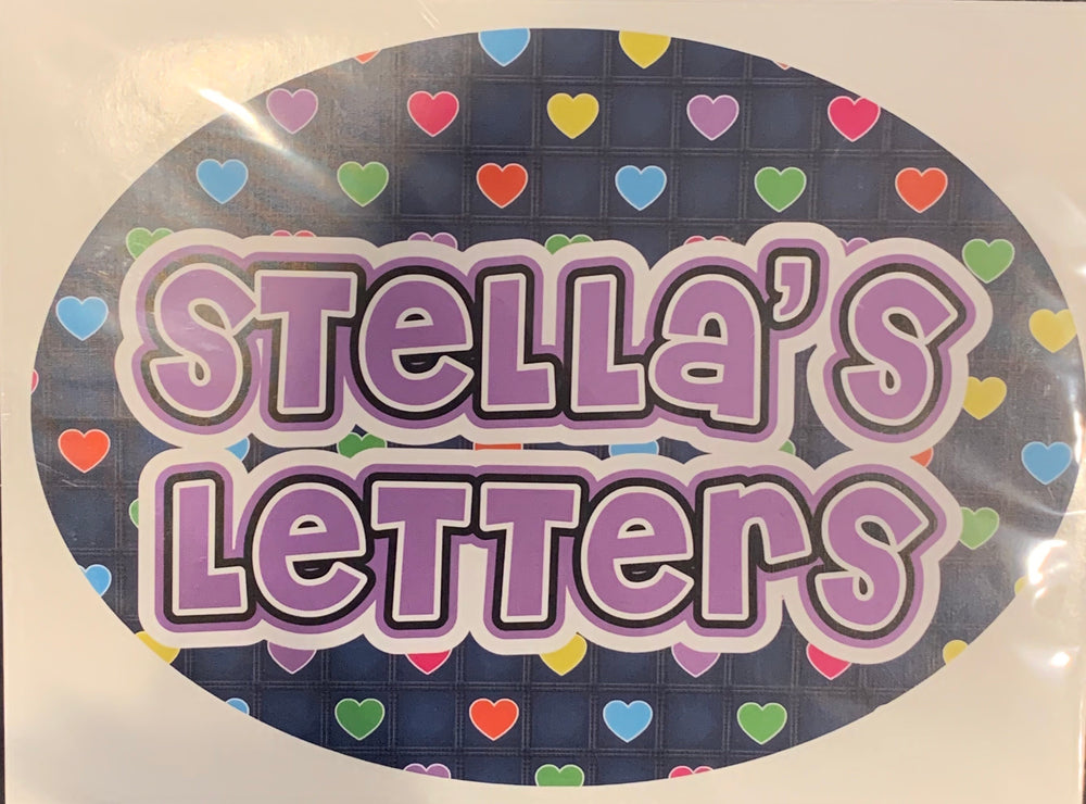 Sample Sale - Stella’s Letters - Circle Name Decal