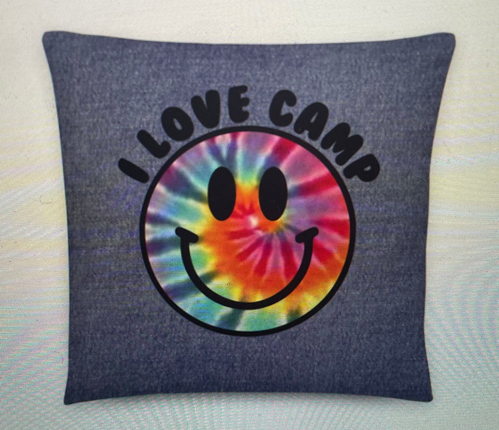 Tiedye Smiley Pillow