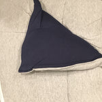 Jersey Knit Camp Comforter - Reversible Navy/Grey