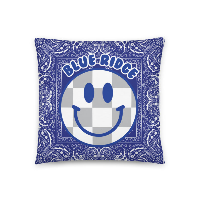 Checker Smiley Bandana Pillow