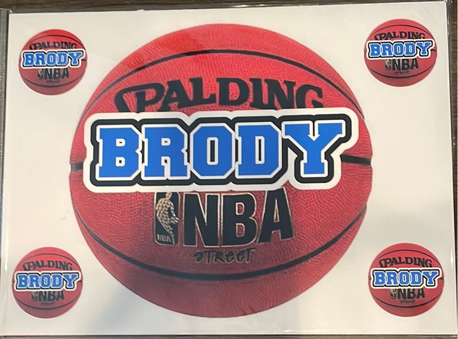 Sample Sale - Brody - Basketball Decal