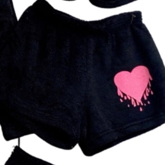 Fuzzy Shorts - Valentine's Day Collection