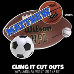 Cling It Cut Out - Sports