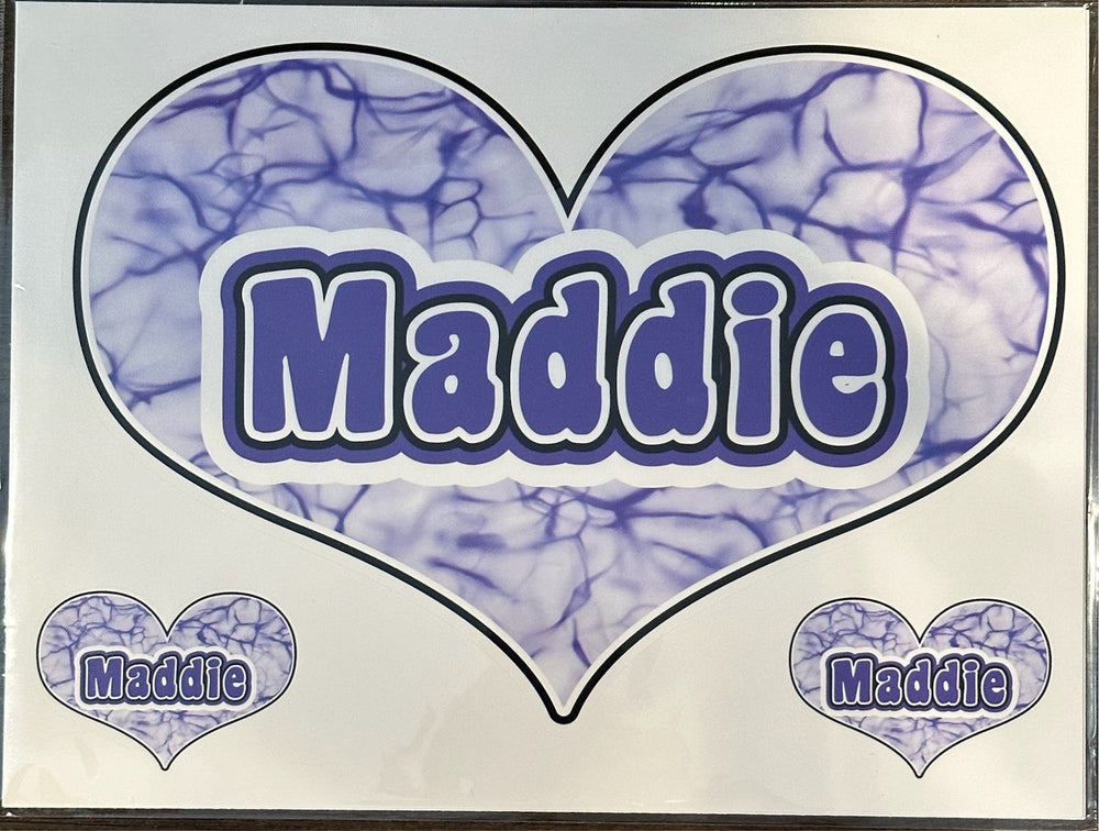 Sample Sale - Maddie - Purple Tie Dye Heart