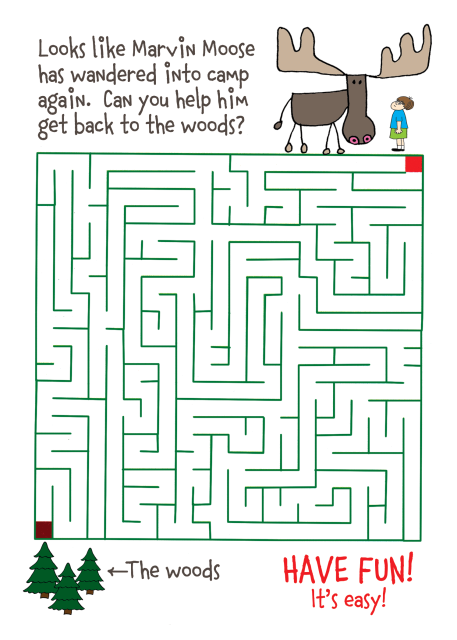 Card from Home - Moose Maze