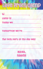 Bright Tie Dye Personalized Fill In Notepad