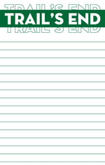 Camp Name Bold Outline Notepad
