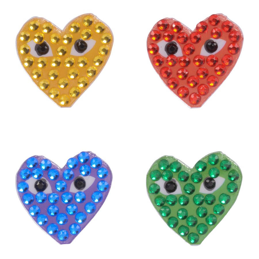 "Face" Heart - 2" StickerBeans BabyBeans Stickers