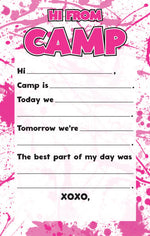 Pink Splatter Fill-In Notepad